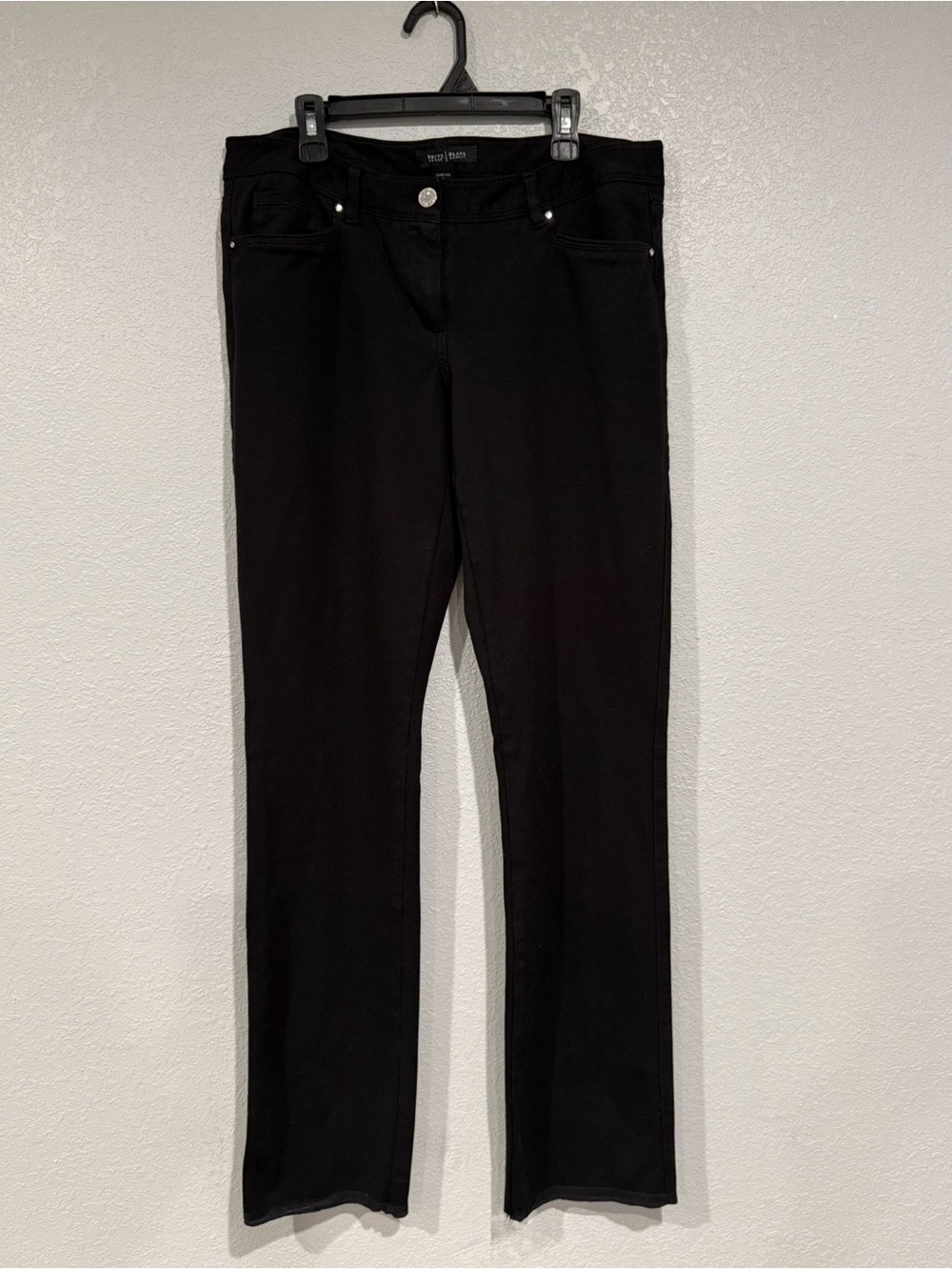 White House Black Market Black Straight Leg Trousers